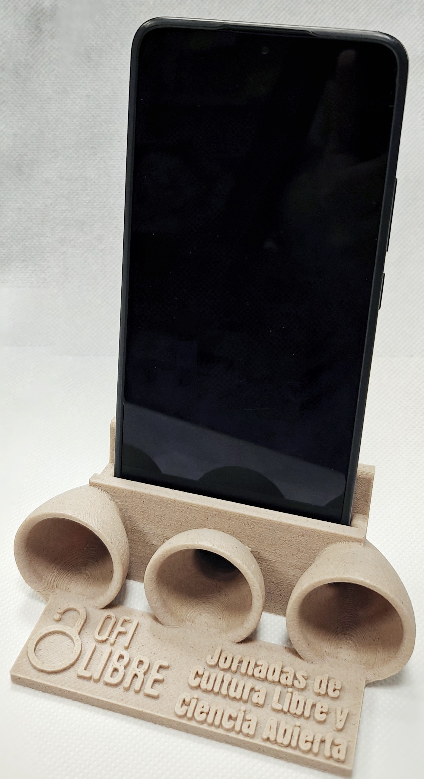 Altavoz de las Jornadas, con móvil